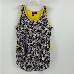 BFF black, white and yellow tank